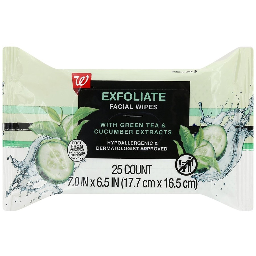Walgreens Facial Wipes Tea & Cucumber 25 ct Shipt