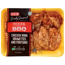H-E-B Simply Seasoned Chicken Wings - Texas Style BBQ