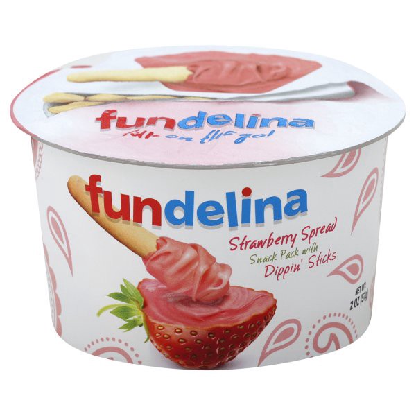 slide 1 of 1, Fundelina Snack Pack Strawberry Small Packread With Bread Sticks, 2 oz