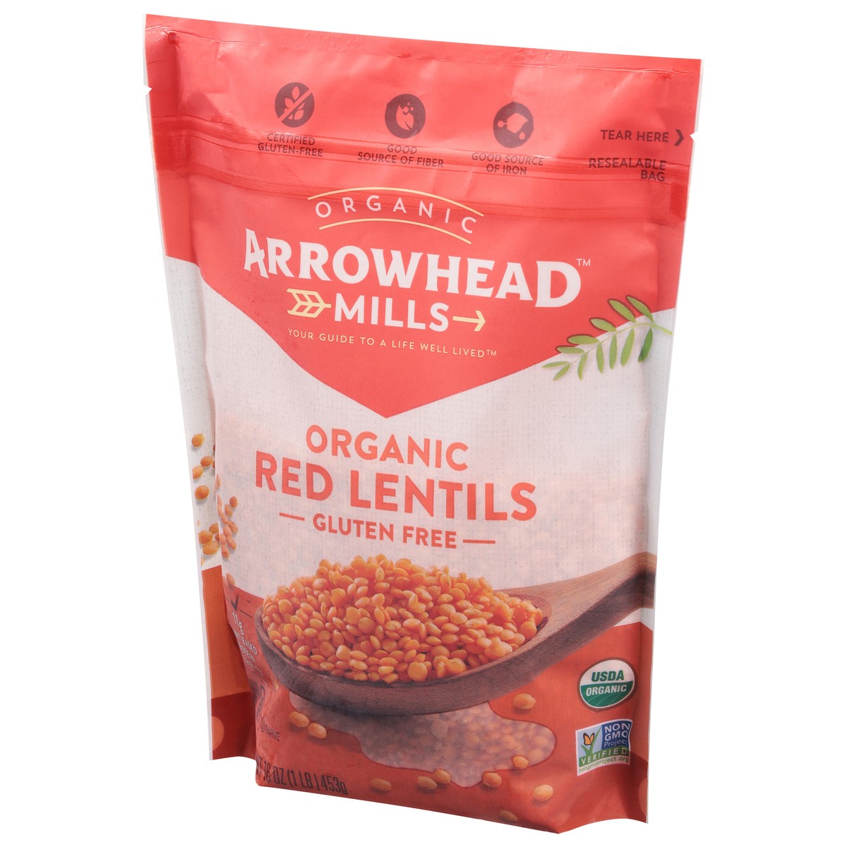 slide 6 of 9, Arrowhead Mills Organic Red Lentils, 16 Oz Bag, 16 oz