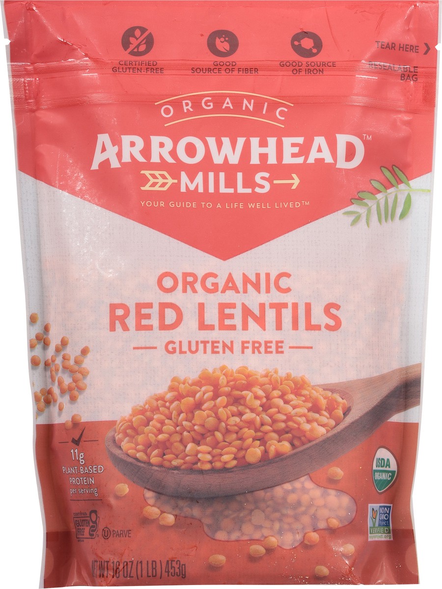 slide 5 of 9, Arrowhead Mills Organic Red Lentils, 16 Oz Bag, 16 oz