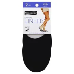 No Nonsense Casual Mid-Calf Liners, Black