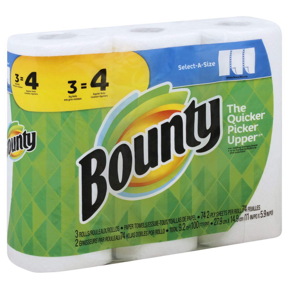 slide 5 of 11, Bounty Paper Towels 3 ea, 3 ct