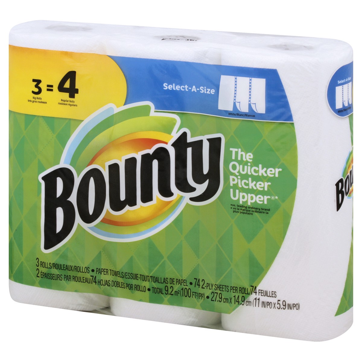 slide 6 of 11, Bounty Paper Towels 3 ea, 3 ct