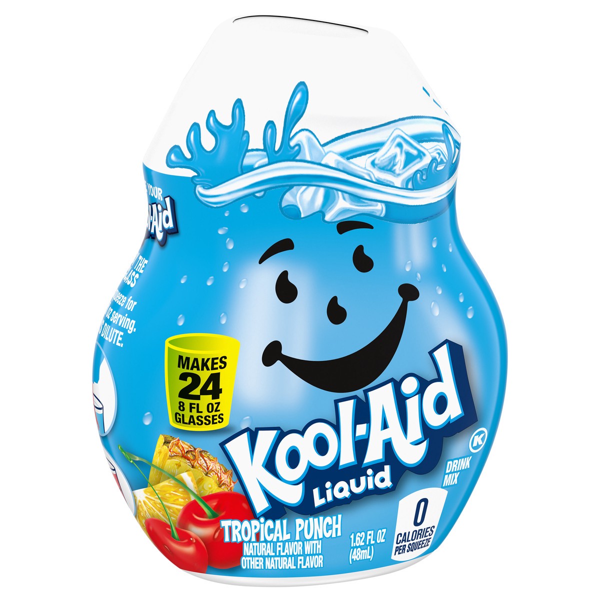 slide 9 of 9, Kool-Aid Liquid Tropical Punch Naturally Flavored Soft Drink Mix, 1.62 fl oz Bottle, 1.62 fl oz