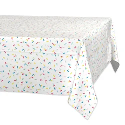 American Greetings Plastic Table Cover - Colorful Sprinkles