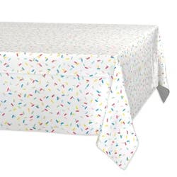 American Greetings Plastic Table Cover - Colorful Sprinkles
