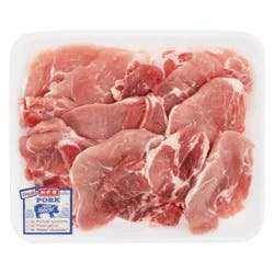 H-E-B Bone-in Pork Loin End Cuts - Value Pack
