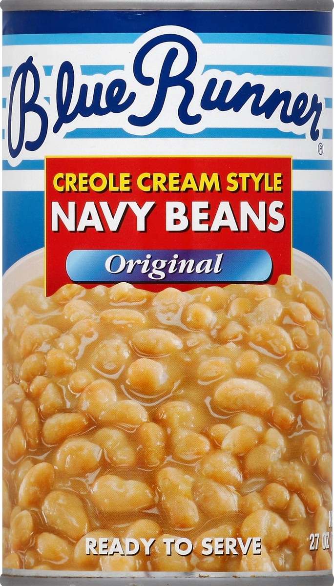 slide 2 of 2, Blue Runner Creole Cream Style Navy Beans, 27 oz