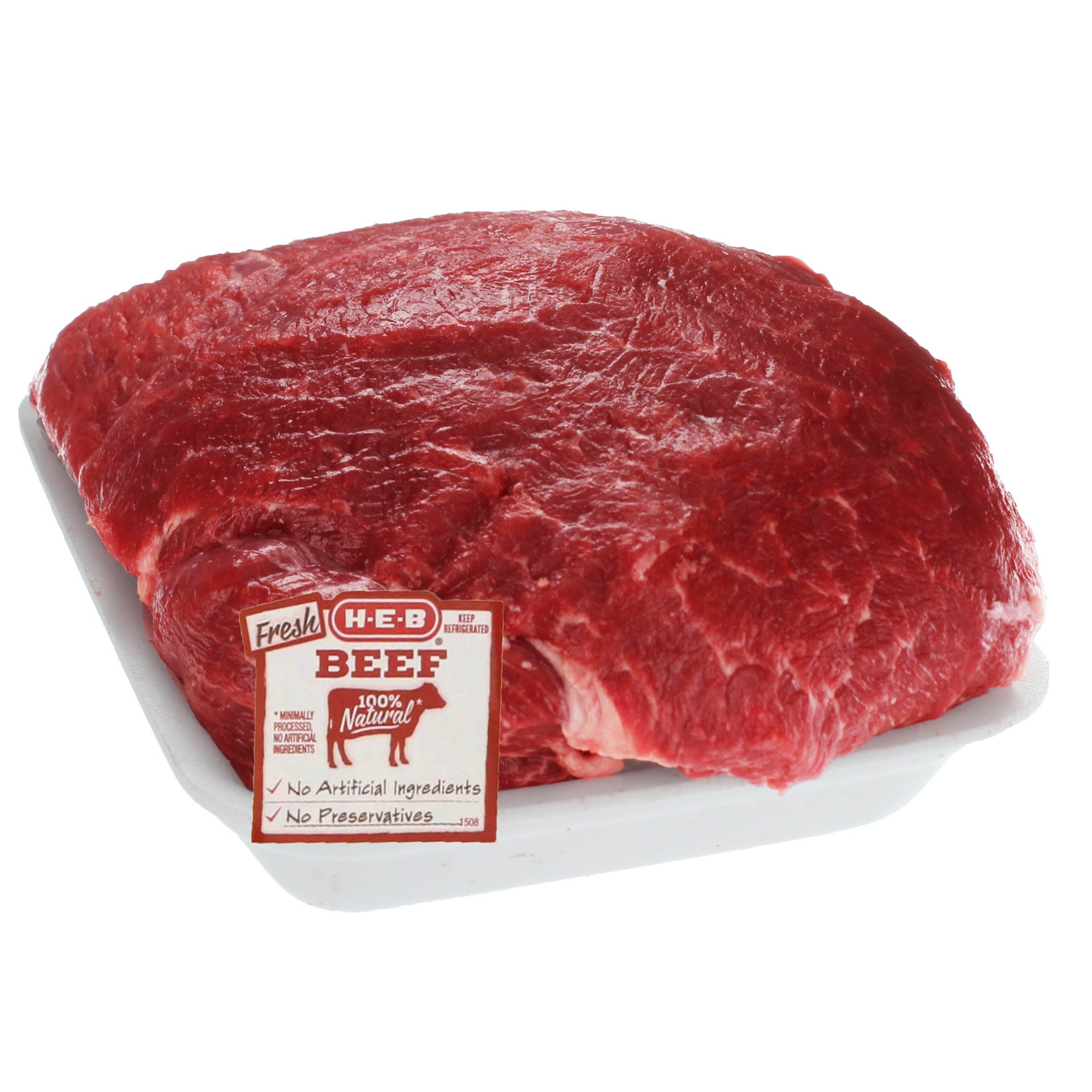 slide 1 of 1, H-E-B Beef Round Sirloin Tip Roast, USDA Select, per lb