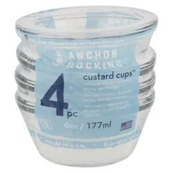 Anchor Hocking 6 Ounce Custard Cups 4 ea