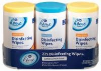 slide 1 of 3, Kroger Home Sense Disinfecting Wipes 3 Pack, 225 ct