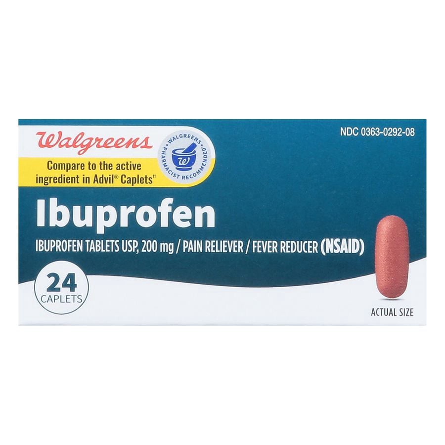 slide 3 of 5, Walgreens Ibuprofen Caplets 200Mg, 24 ct