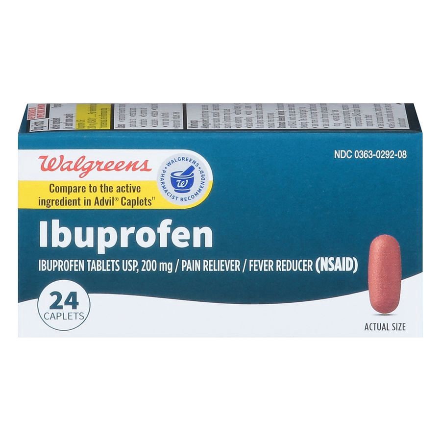 slide 1 of 5, Walgreens Ibuprofen Caplets 200Mg, 24 ct