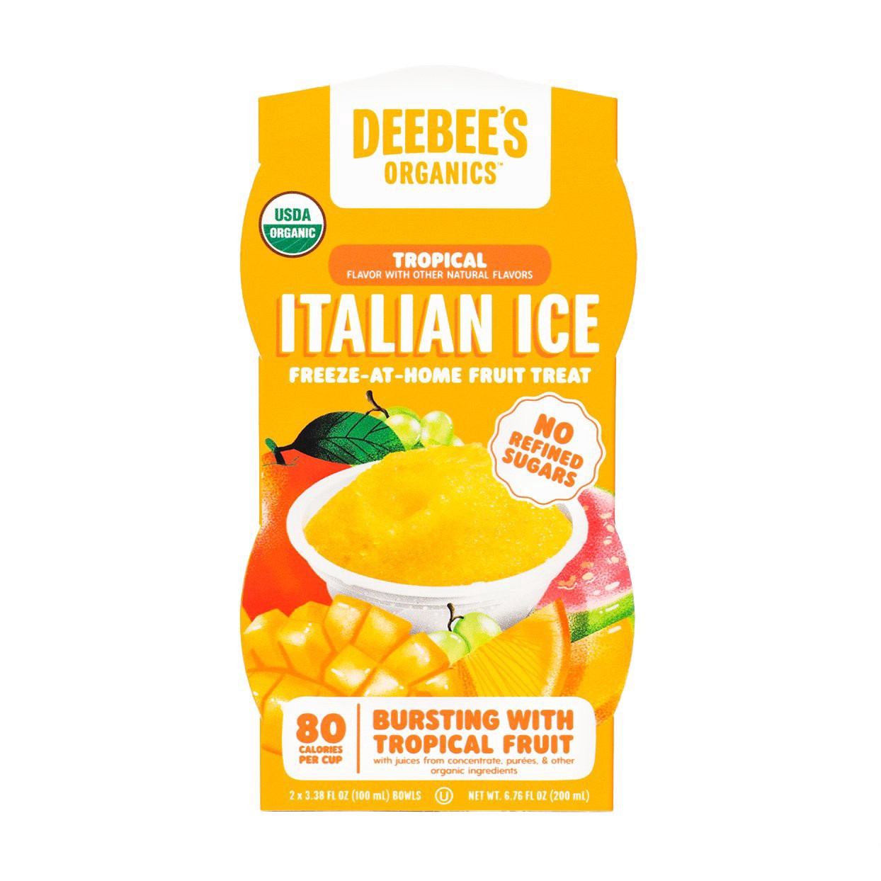 slide 1 of 1, Deebee's Organics Rasp Orchard Italian Ice - EA, 6.76 fl oz