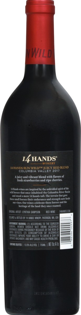 slide 2 of 8, 14 Hands Wine 750 ml, 750 ml