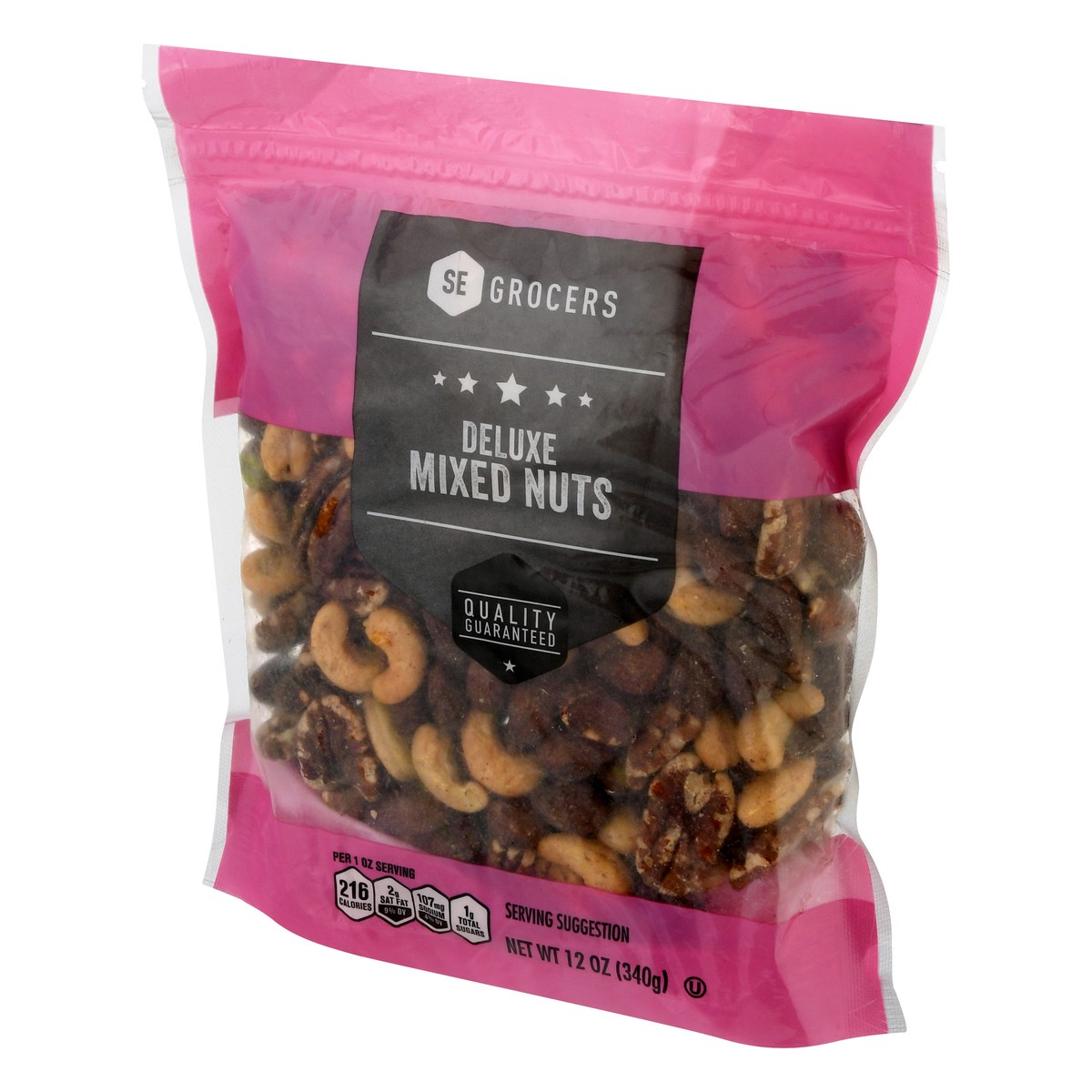 slide 13 of 13, SE Grocers Deluxe Mix Nuts, 12 oz
