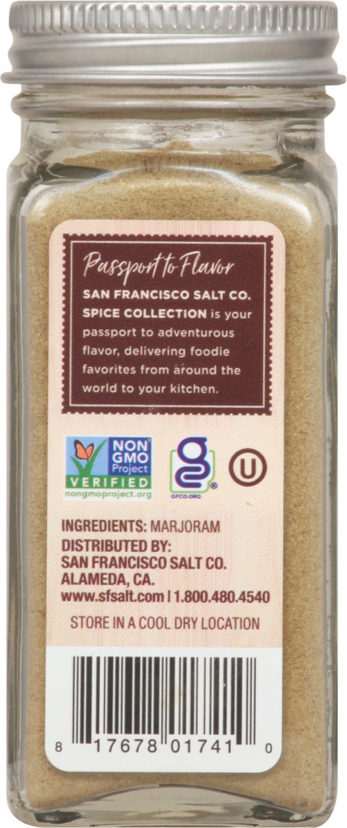 slide 9 of 9, San Francisco Salt Co. Spice Collection Ground Marjoram 0.7 oz, 0.7 oz