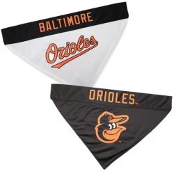 Pets First Baltimore Orioles Reversible Bandana for Dogs - Small/Medium