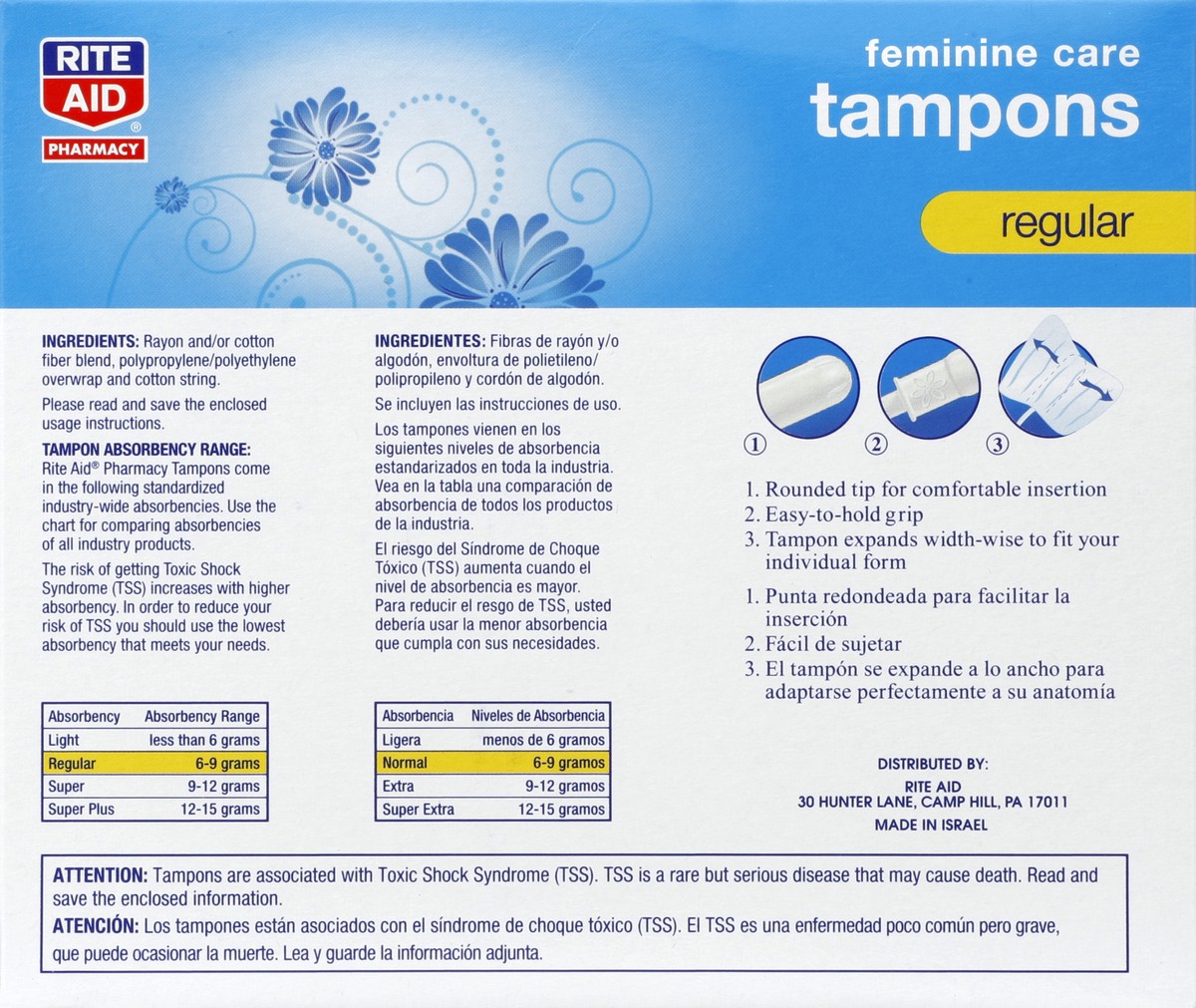 slide 6 of 6, Rite Aid Ra Tampon Reg Uns, 54 ct