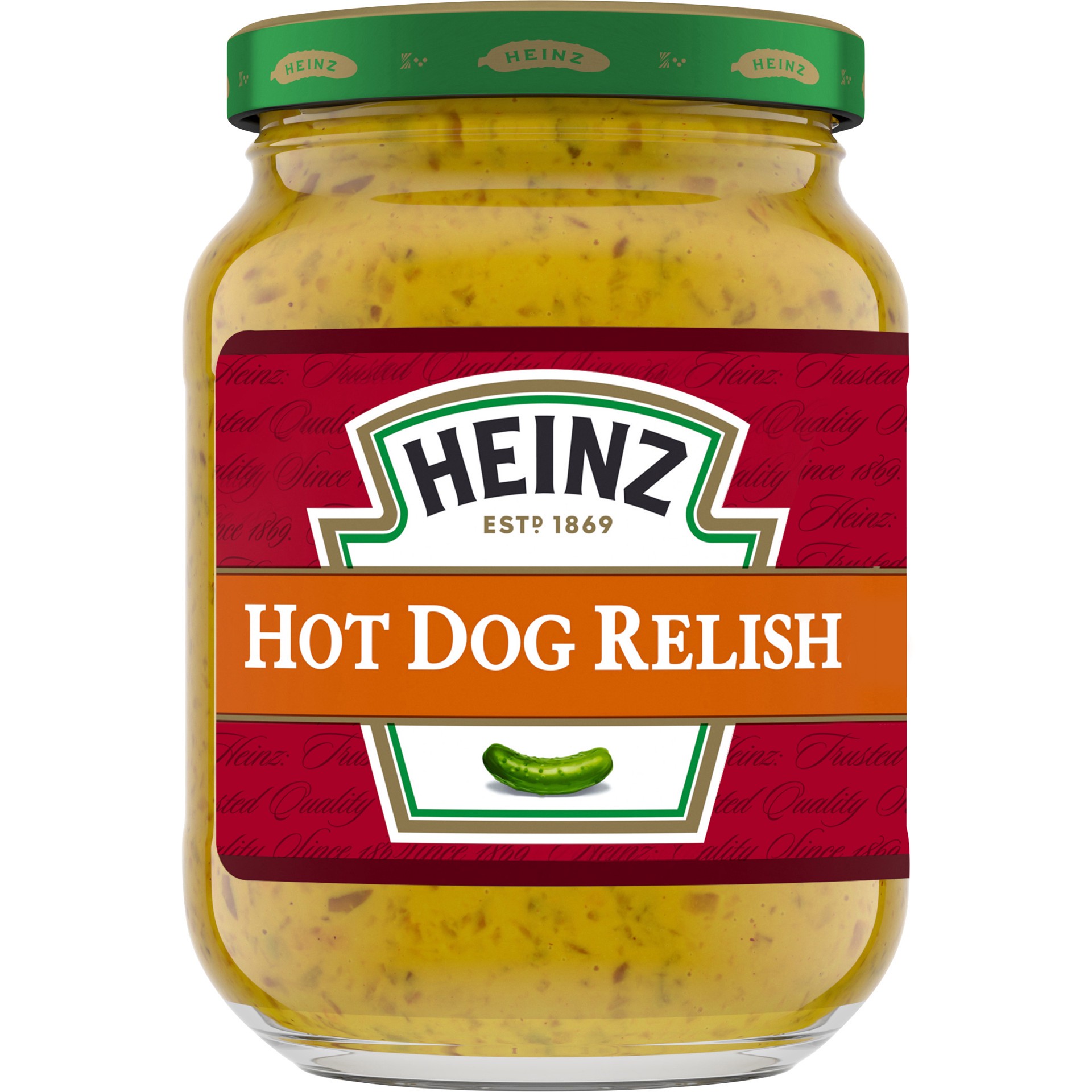 slide 1 of 2, Heinz Hot Dog Relish, 10 fl oz Jar, 10 fl oz