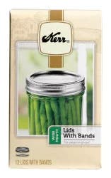 Kerr W/M Lids W/Bands