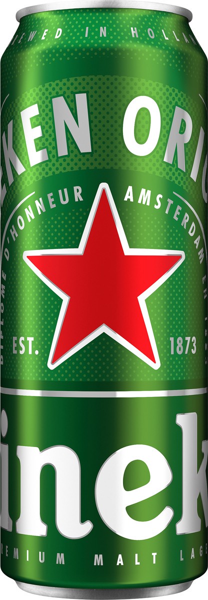 slide 1 of 9, Heineken Original Beer 24 fl oz Can, 24 oz