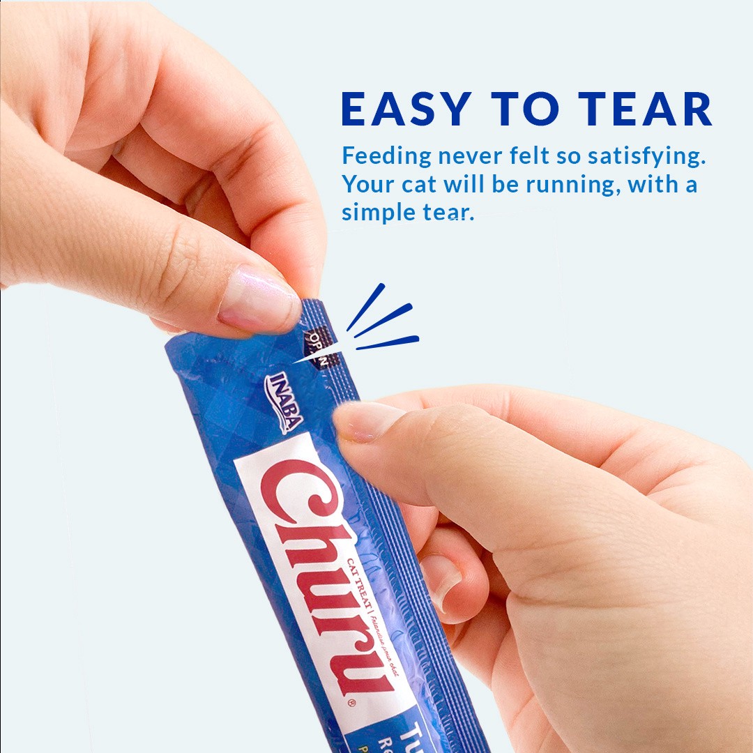 slide 3 of 8, Churu Tuna Recipe/Tuna with Salmon Recipe Cat Treat 10 - 0.5 oz Tubes, 10 ct