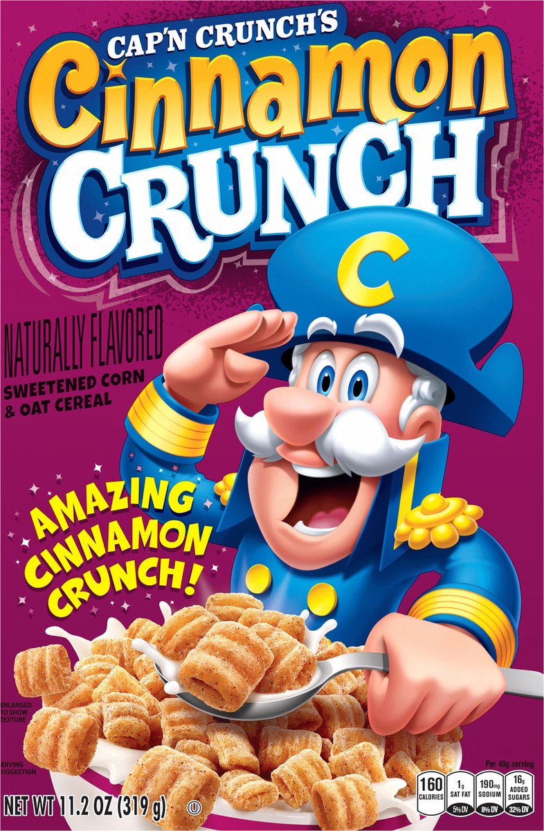 slide 4 of 11, Cap'n Crunch Cereal Cinnamon 11.2 Oz, 11.2 oz