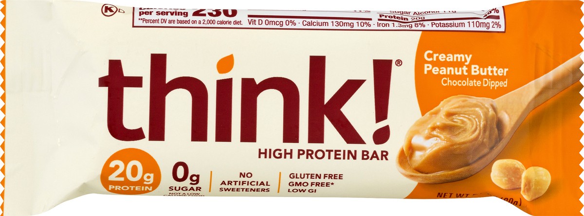 slide 1 of 6, think! High Protein Bar, 1 ct