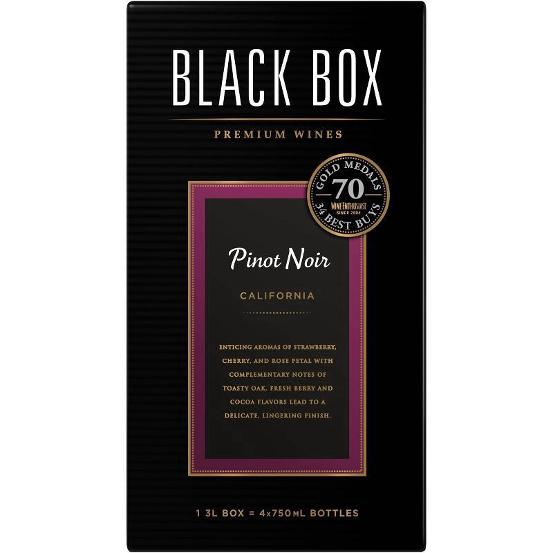 slide 1 of 4, Black Box pinot noir, 3 liter