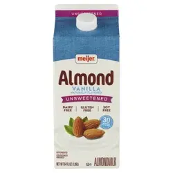 Meijer Unsweetened Vanilla Almond Milk