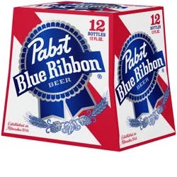 Pabst Beer, 12 pack, 12 fl oz Glass Bottles, 4.7% ABV, Domestic Lager
