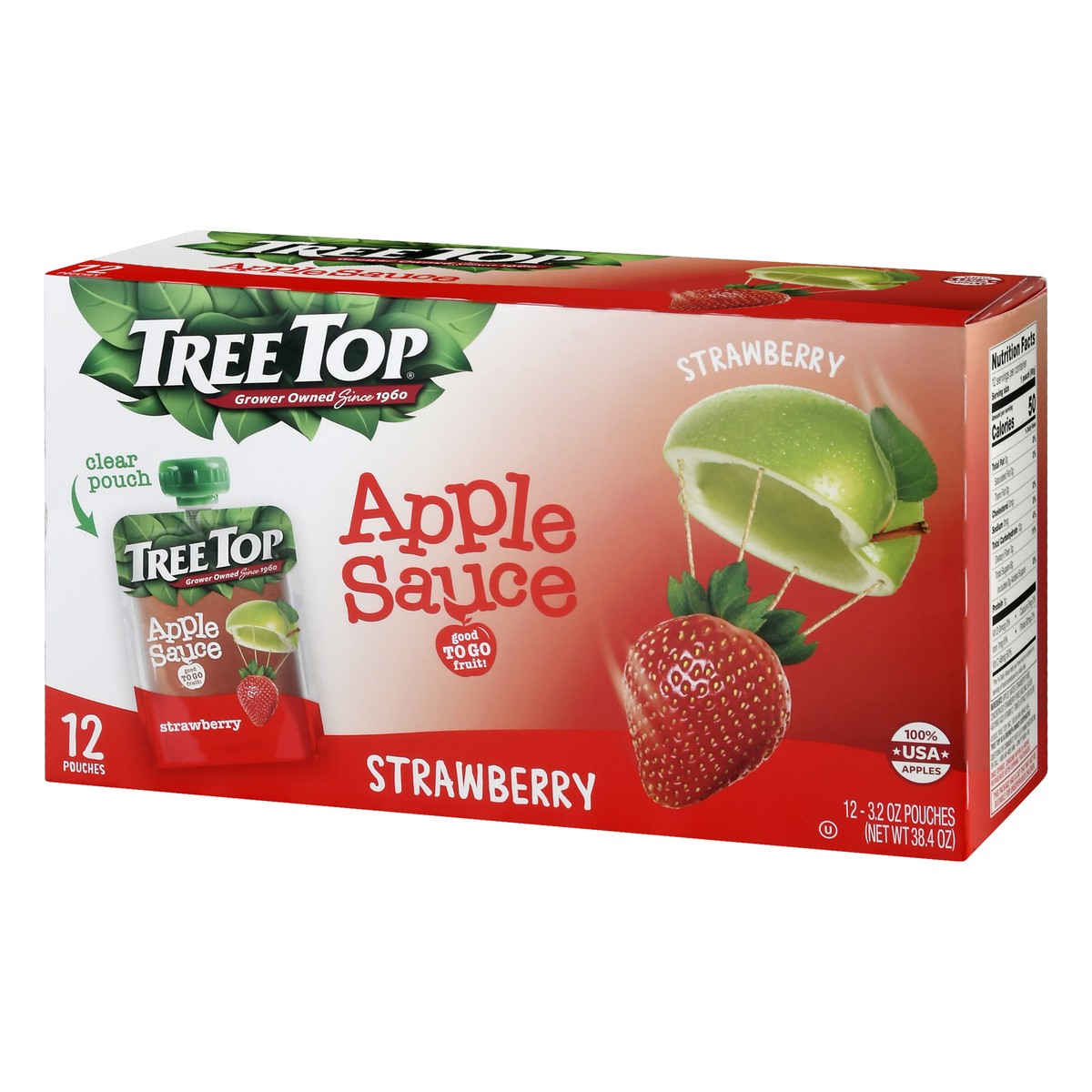 slide 3 of 9, Tree Top 12 Pack Strawberry Apple Sauce 12 ea, 