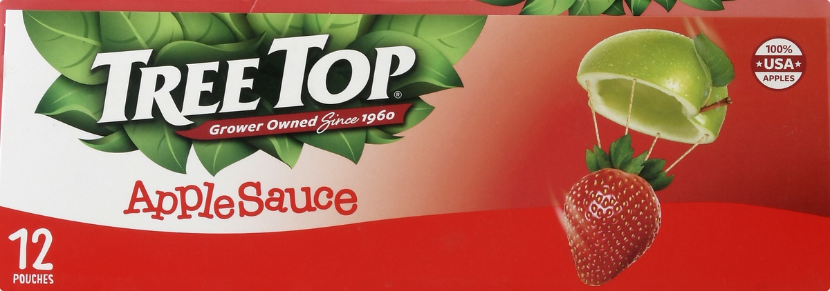 slide 9 of 9, Tree Top 12 Pack Strawberry Apple Sauce 12 ea, 