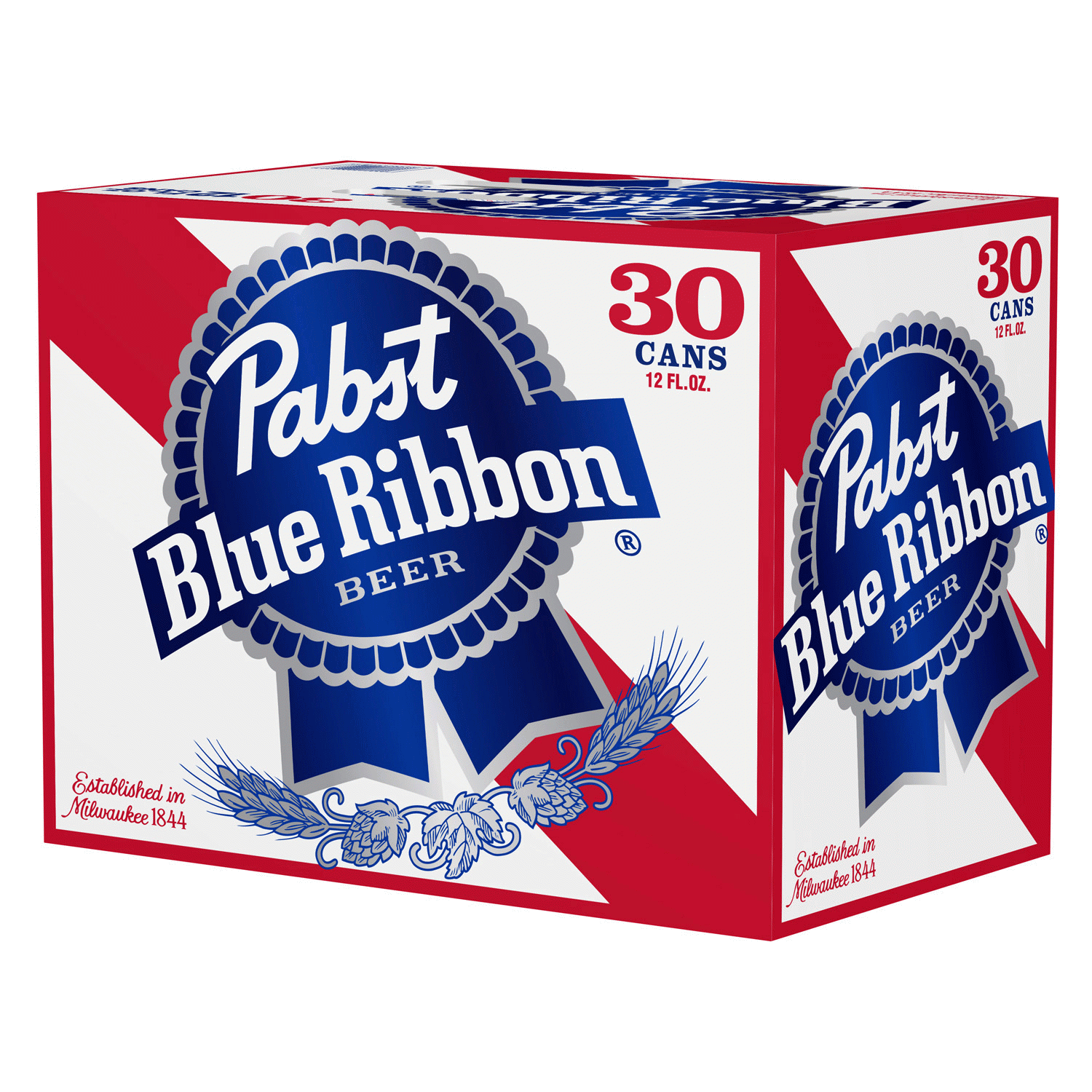 slide 1 of 1, Pabst Beer, 30 Pack, 12 fl oz Aluminum Cans, 4.7% ABV, Domestic Lager, 30 ct; 12 oz