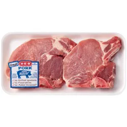 H-E-B Bone-in Center Loin Pork Chops, Thick Cut