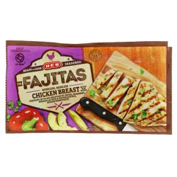 H-E-B Seasoned Chicken Breast Fajitas