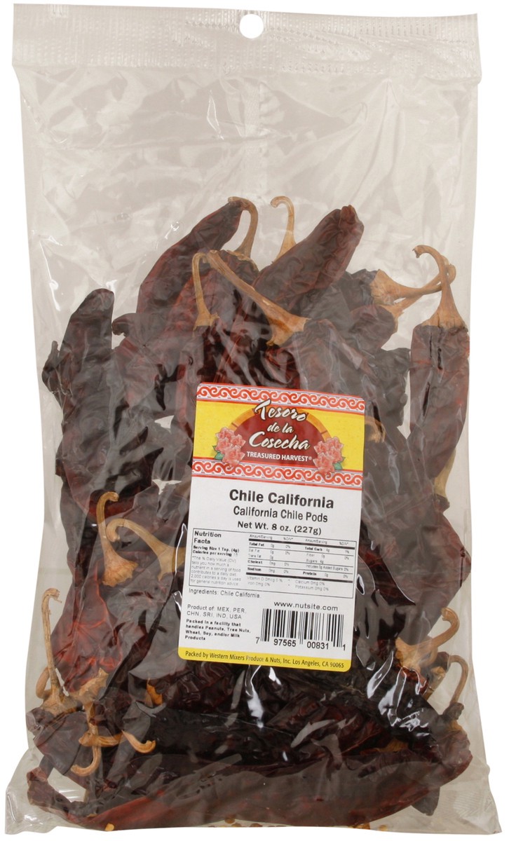 slide 5 of 9, Tesoro de la Cosecha Treasured Harvest California Chile Pods 8 oz, 8 oz
