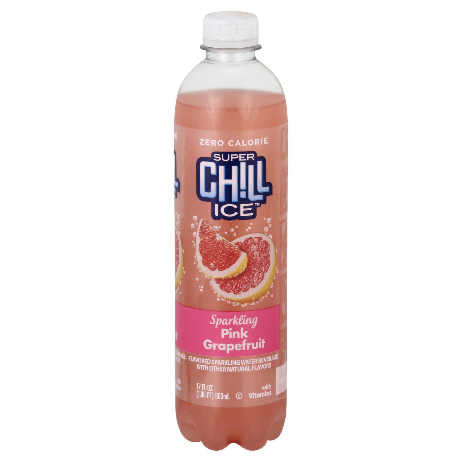 slide 1 of 1, Super Chill Sprakling Pink Grapefruit - 17 fl oz, 17 fl oz