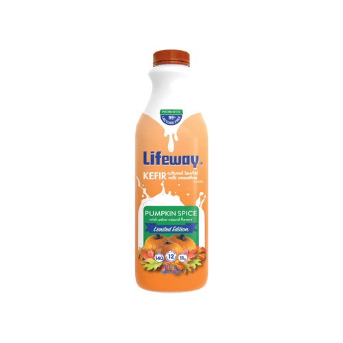 slide 1 of 1, Lifeway lowfat kefir, pumpkin spice, 32 fl oz