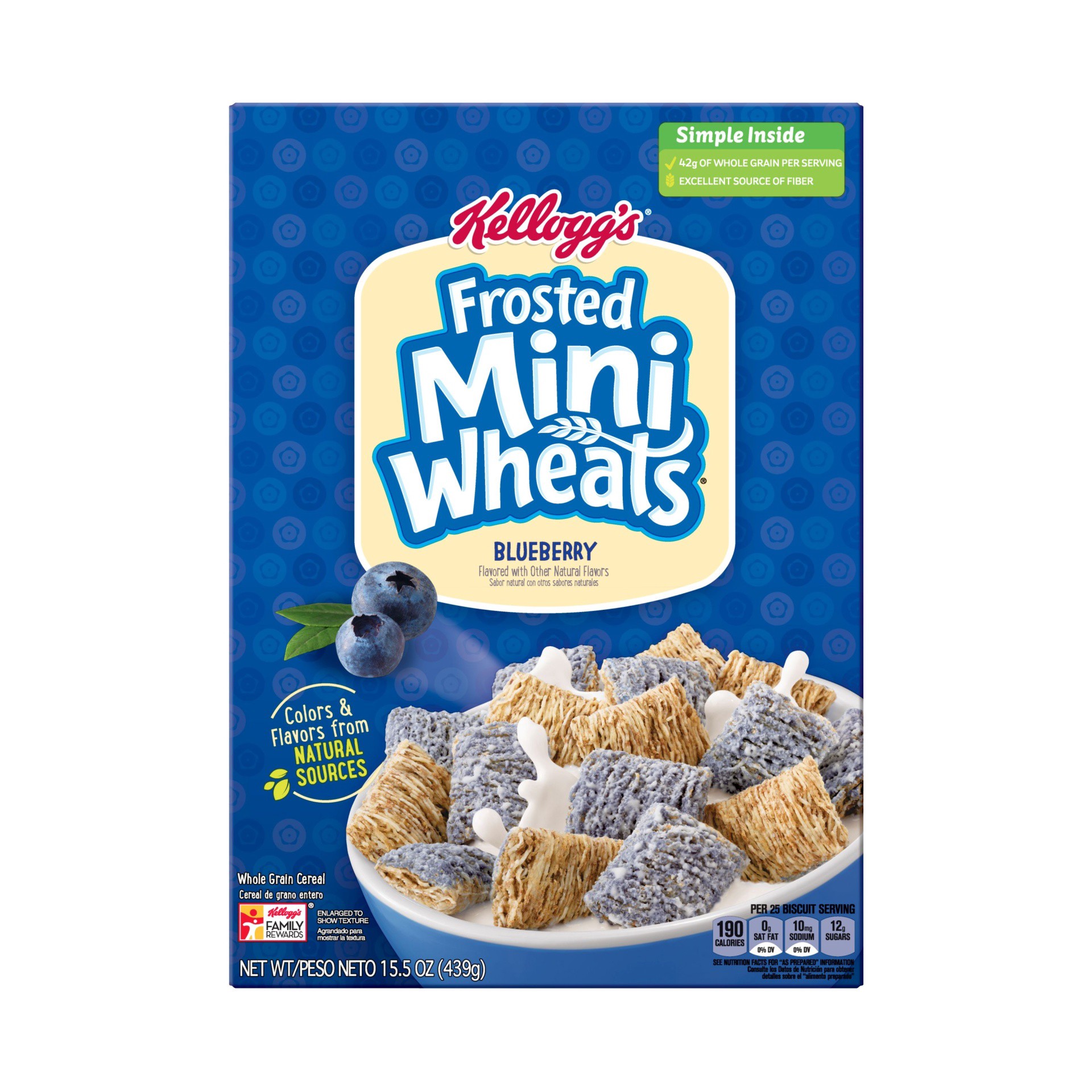 slide 4 of 7, Frosted Mini-Wheats Blueberry Muffin Cereal - Kellogg's, 16 oz