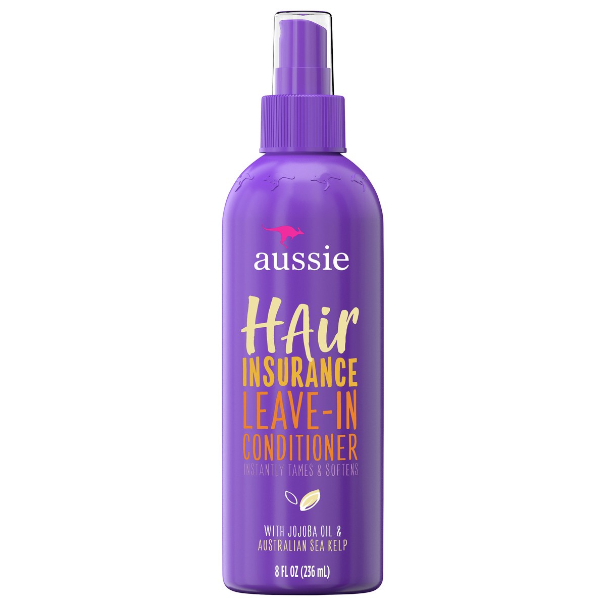 slide 1 of 3, Aussie Hair Insurance Leave-In Conditioner w/ Jojoba & Sea Kelp, 8.0 fl oz, 8 fl oz