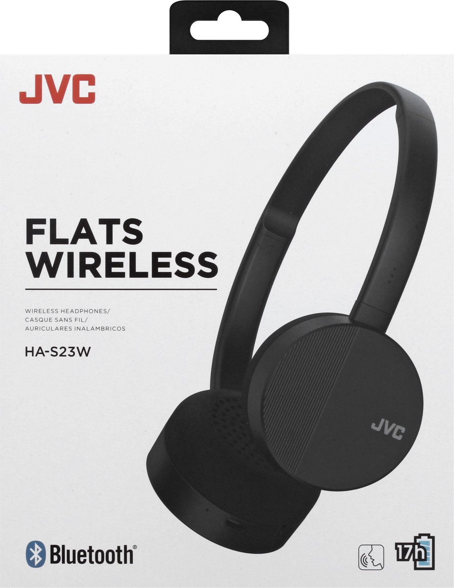 slide 6 of 9, JVC Black Flats Wireless 1 ea, 1 ct