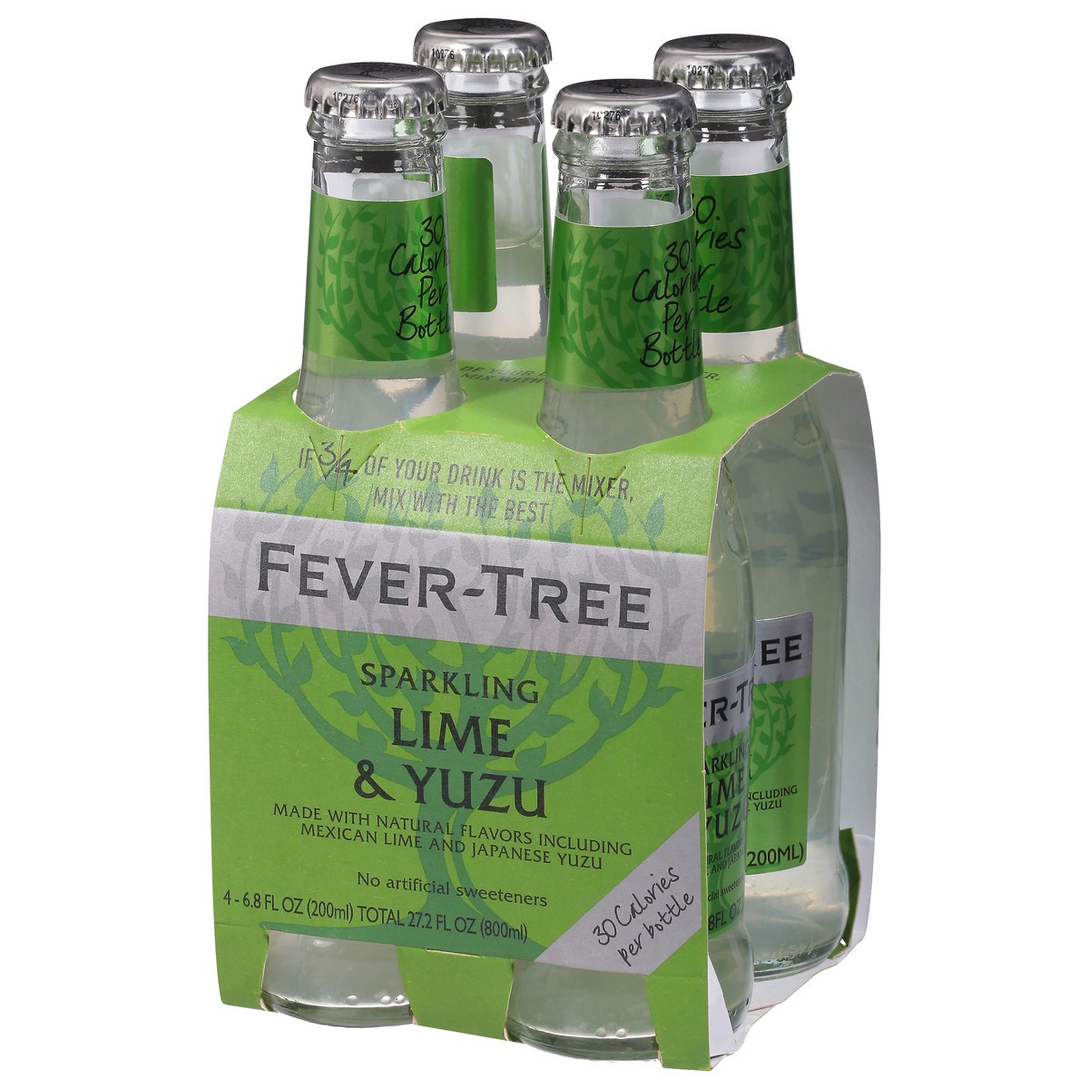 slide 3 of 11, Fever-Tree Lime & Yuzu Sparkling 4 - 6.8 fl oz Bottles, 4 ct