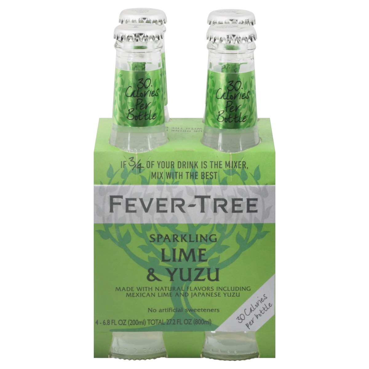 slide 1 of 11, Fever-Tree Lime & Yuzu Sparkling 4 - 6.8 fl oz Bottles, 4 ct