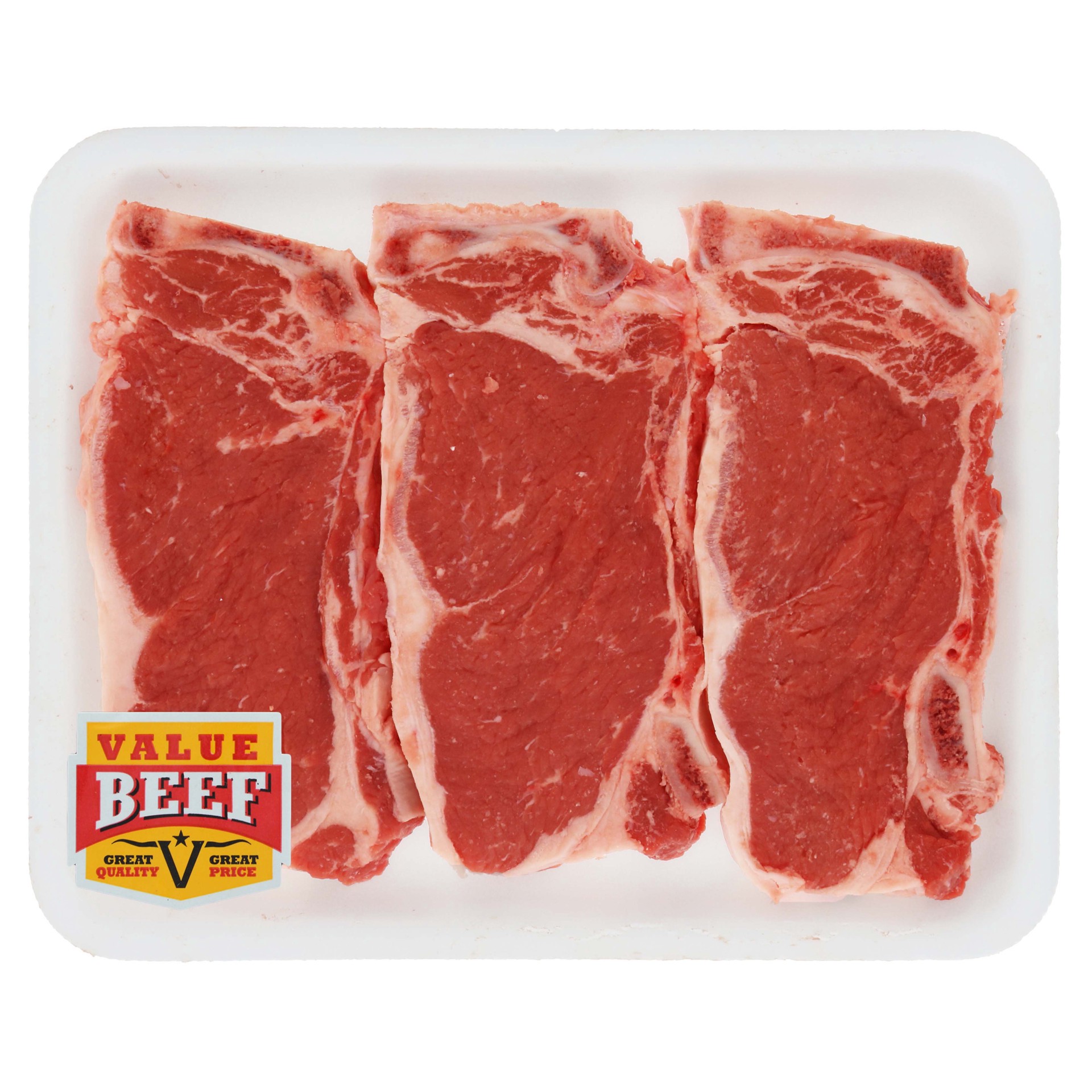 slide 1 of 1, Value Beef T-Bone Steaks, Thin Cut, per lb