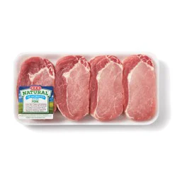 H-E-B Natural Boneless Ribeye Pork Chops, Thick Cut