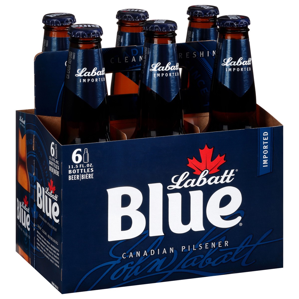slide 12 of 12, Labatt Blue Canadian Pilsner Beer 6 - 11.5 fl oz Bottles, 6 ct; 11.5 oz