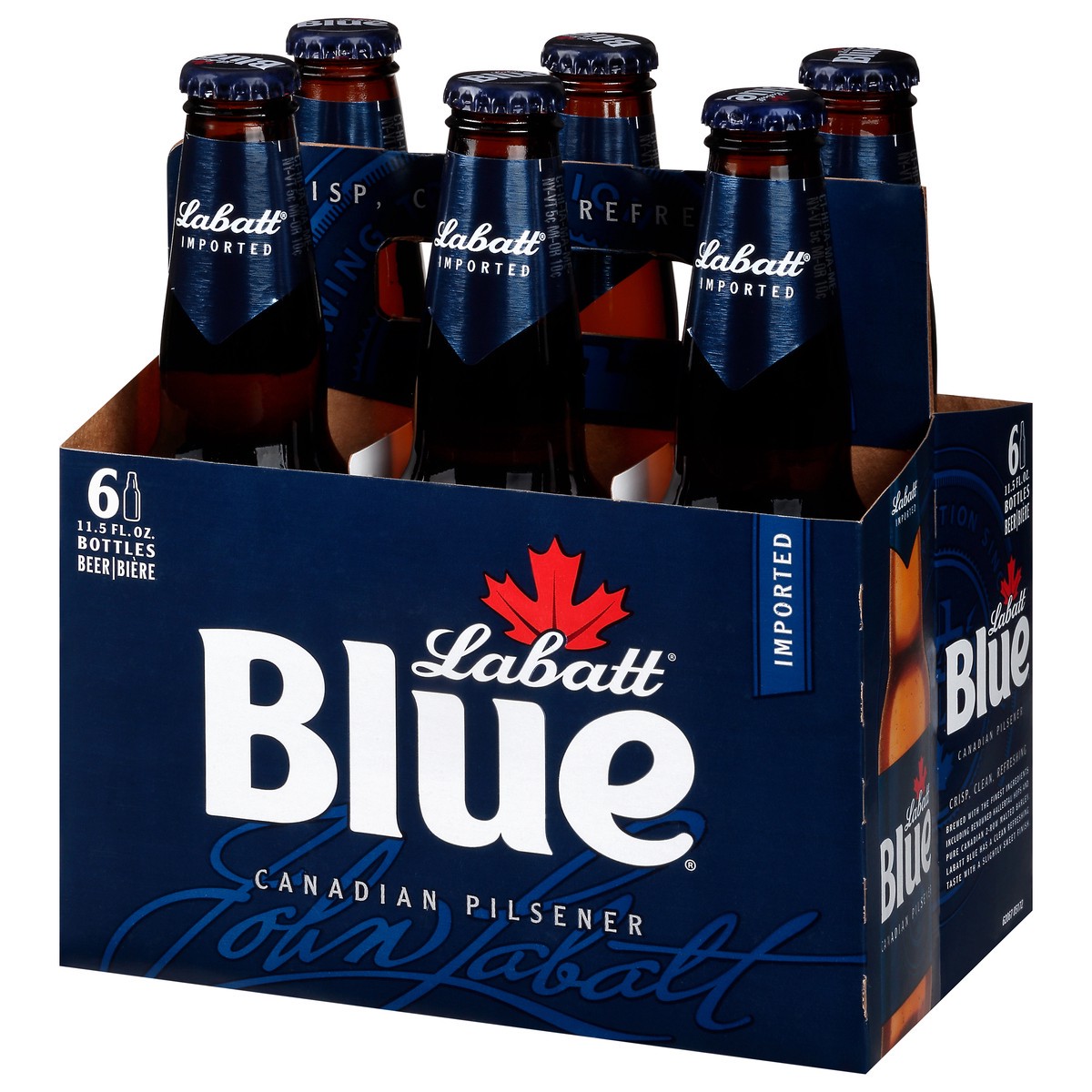 slide 6 of 12, Labatt Blue Canadian Pilsner Beer 6 - 11.5 fl oz Bottles, 6 ct; 11.5 oz